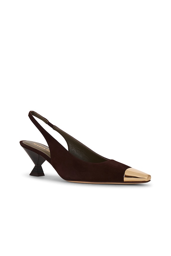 view 2 of 5 Penelope Suede Slingback Pump in Coffee