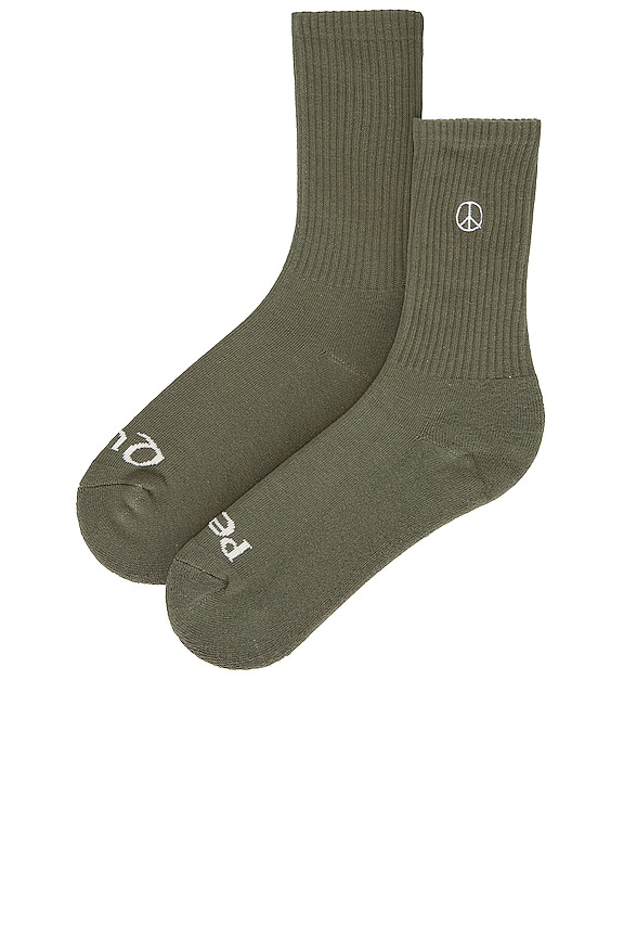 view 2 of 4 Icon Socks in Olive