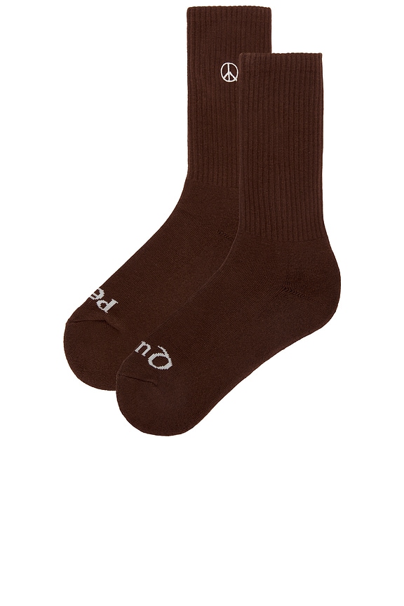 view 2 of 4 Icon Socks in Brown