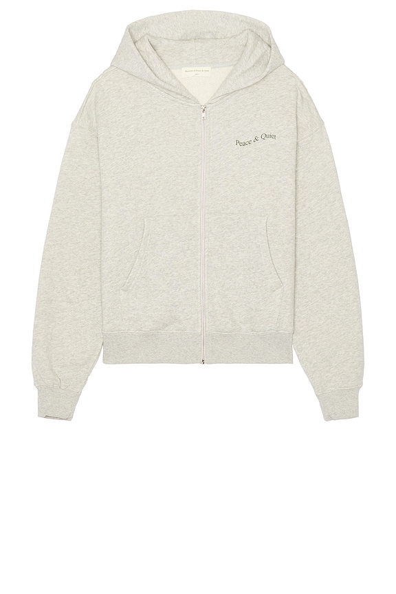 view 2 of 4 Wordmark Zip Up Hoodie in Heather