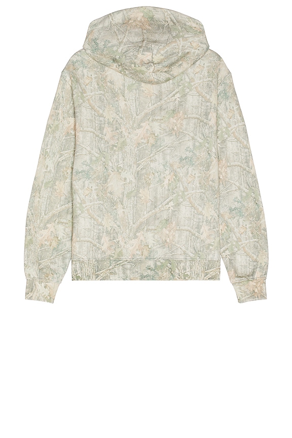 view 2 of 5 Wordmark Camo Distressed Hoodie in Camouflage