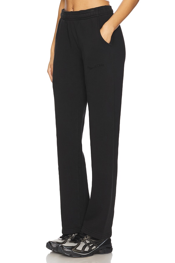 view 2 of 6 Wordmark Pigment Dyed Sweatpants in Black