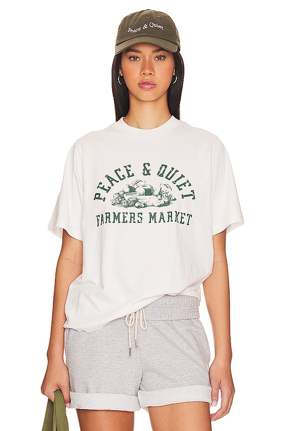 view 1 of 4 Farmers Market T-shirt in White