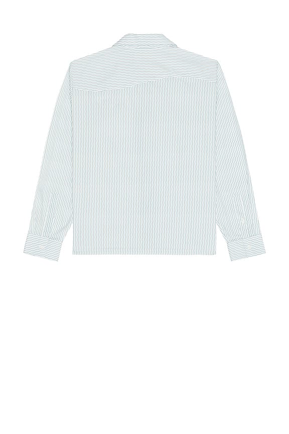 view 2 of 5 Wordmark Button Up Shirt in Baby Blue