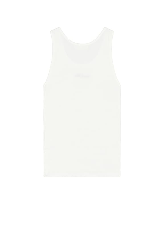 view 2 of 5 TOP SIN MANGAS WORDMARK in White