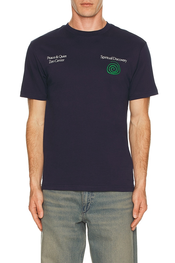 view 2 of 4 Spiritual Discovery T-Shirt in Navy