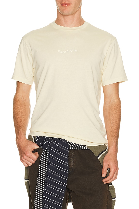 view 1 of 4 Wordmark T-Shirt in Bone