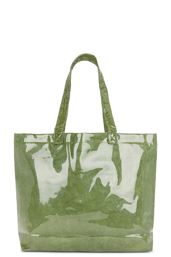 view 2 of 6 FOURRE-TOUT WORDMARK PVC KRAFT TOTE BAG in Forest