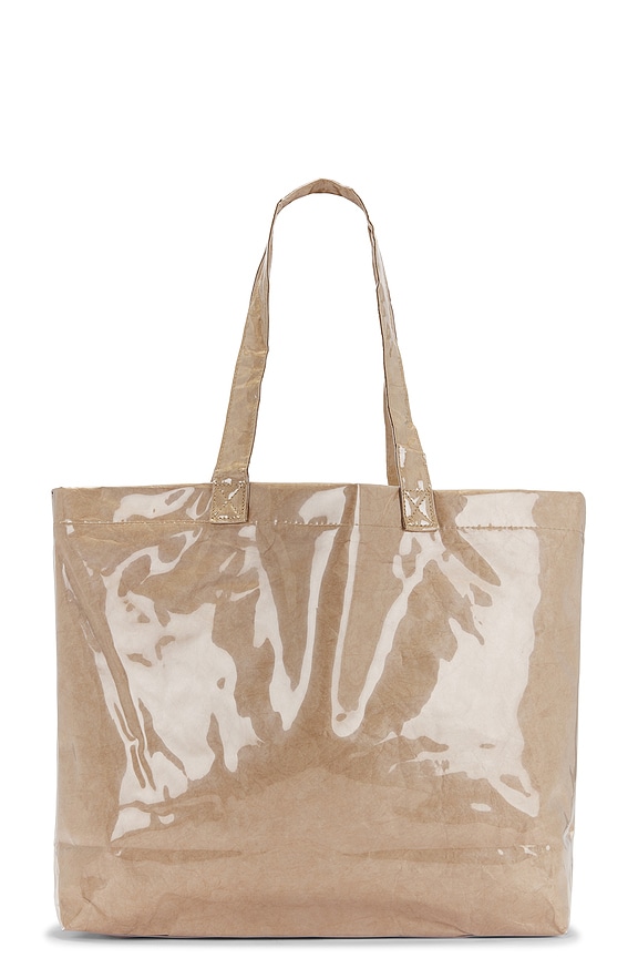 view 2 of 6 FOURRE-TOUT WORDMARK PVC KRAFT TOTE BAG in Natural
