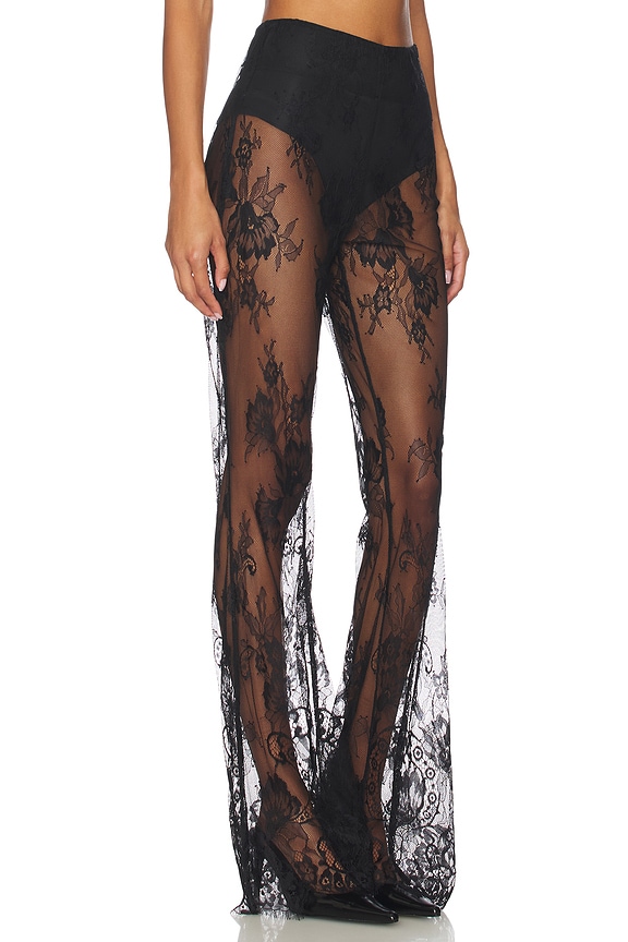 view 2 of 6 Laced Tailored Pant in Black