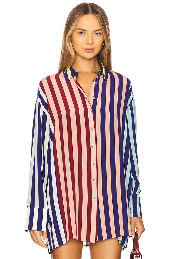 view 2 of 6 РУБАШКА OVERSIZED in Stripe