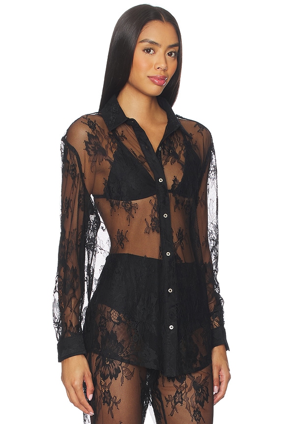 view 2 of 4 Laced Classic Shirt in Black