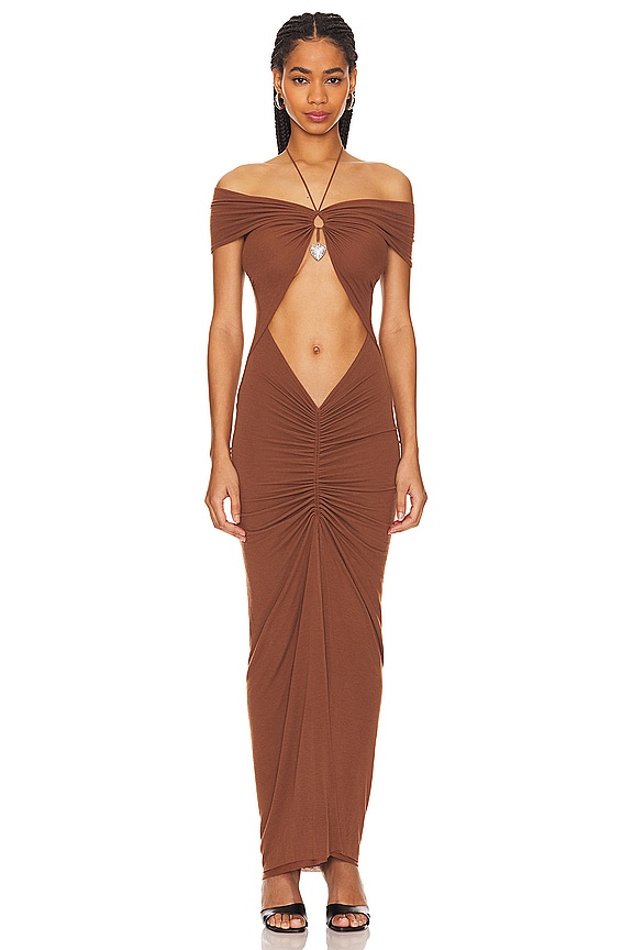 view 2 of 5 Eleni Dress in Brown