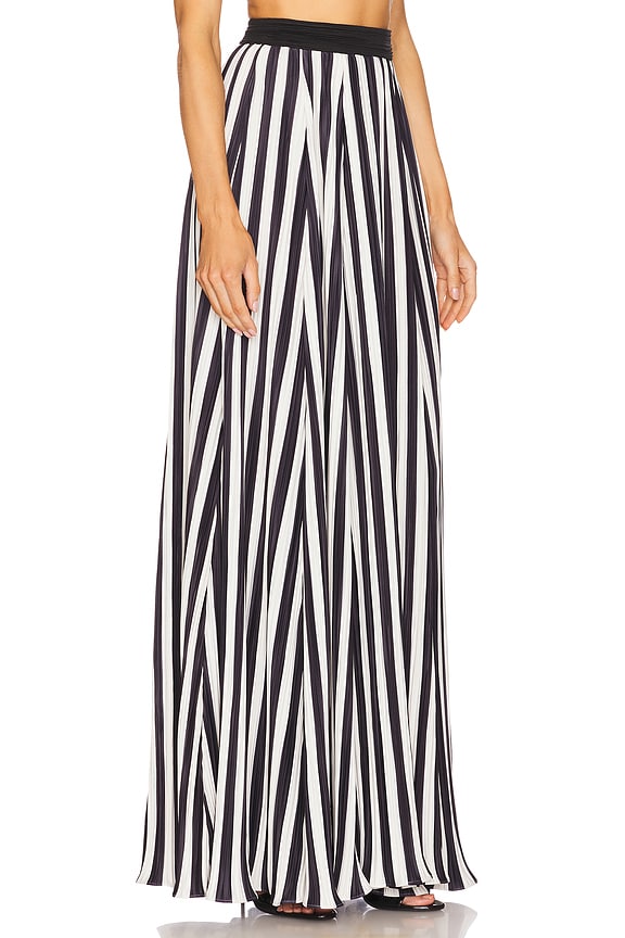 view 2 of 6 Canoa Maxi Skirt in Black & Off White