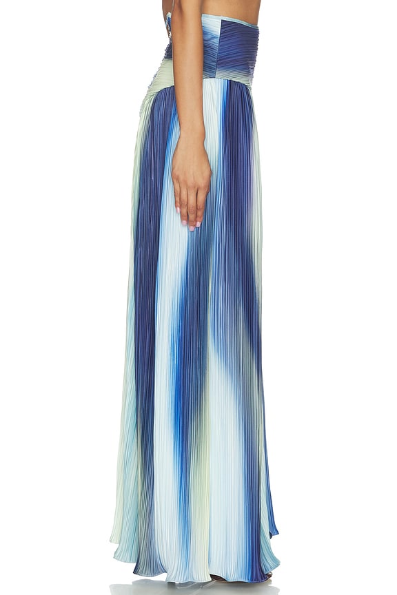 view 2 of 6 Onda Skirt in Waves Print