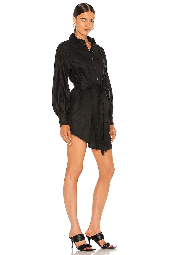 view 2 of 3 VESTIDO EMMERSON in Linen Black