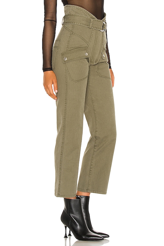 view 2 of 4 Thomas Heavy Canvas Pant in Military Green
