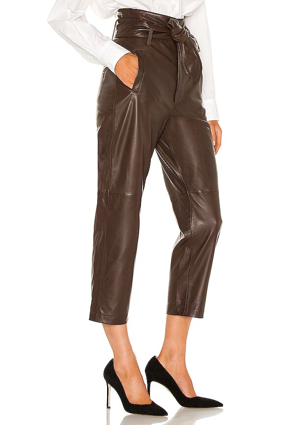 view 2 of 4 Brennan Leather Pant in Chestnut