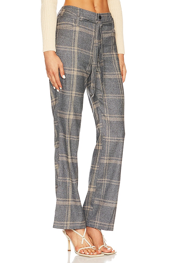 view 2 of 4 PANTALÓN LENNON in Fog Grey Plaid