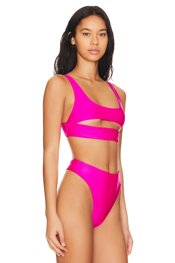 view 2 of 4 HAUT DE MAILLOT DE BAIN LUCKY in Magenta