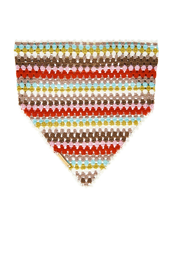 view 1 of 2 PAÑUELO BANDANA MULTI STRIPED in Multi Red