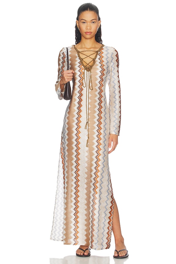 view 1 of 3 ROBE MAXI VINA in Multi