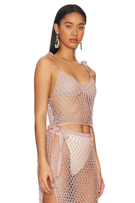 view 2 of 5 ハンドクロシェットトップ in Pearl Blush