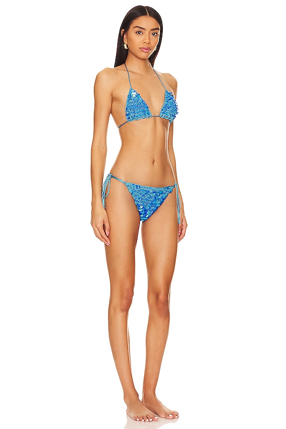 view 2 of 4 CONJUNTO BIKINI SEQUIN in Blue Shimmer