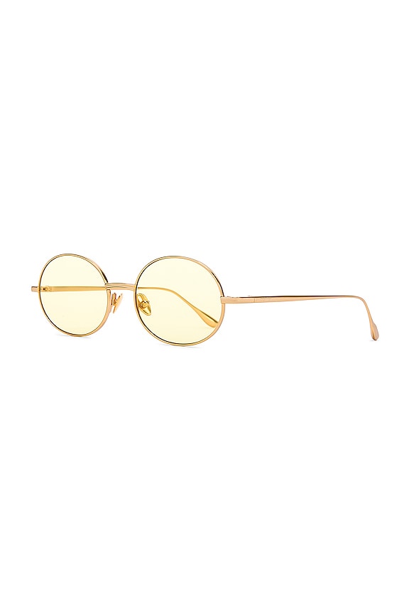 view 2 of 5 GAFAS DE SOL WYATT in Gold & Yellow