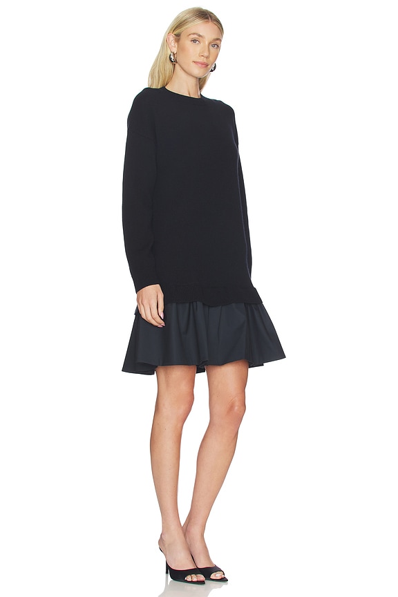 view 2 of 3 Premium Cashmino Mini Dress in Black