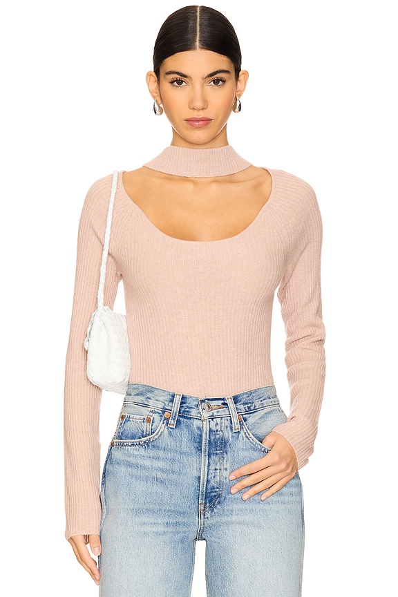 view 2 of 5 СВИТЕР С ВОРОТНИКОМ-СТОЙКА in Dessert Pink