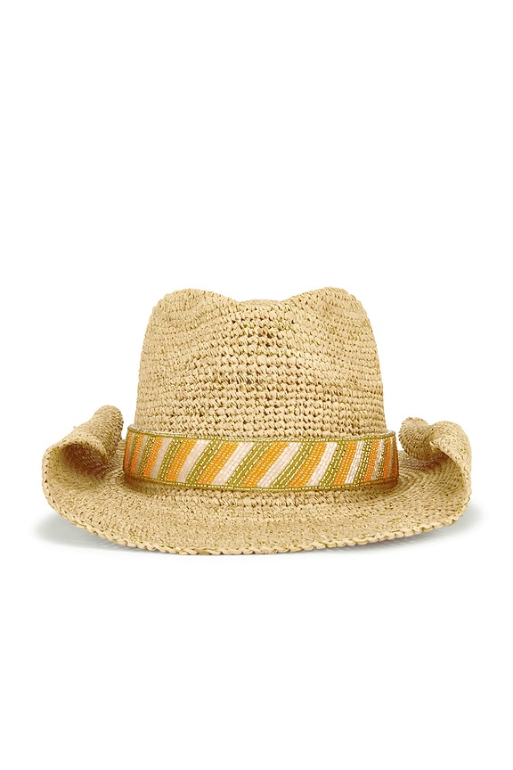 view 2 of 4 CHAPEAU DE COWBOY MELANIE in Natural & Gold