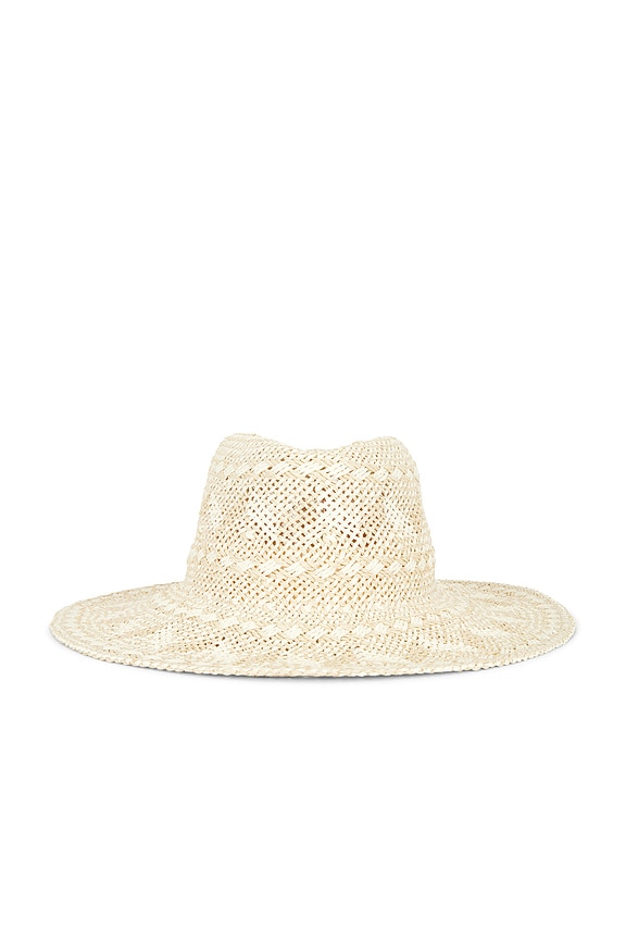 view 2 of 3 Callie Fedora Hat in Natural & Ivory