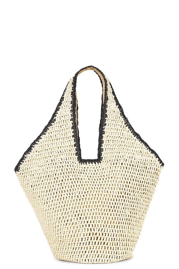 view 1 of 4 Kayla Tote Bag in Natural & Black