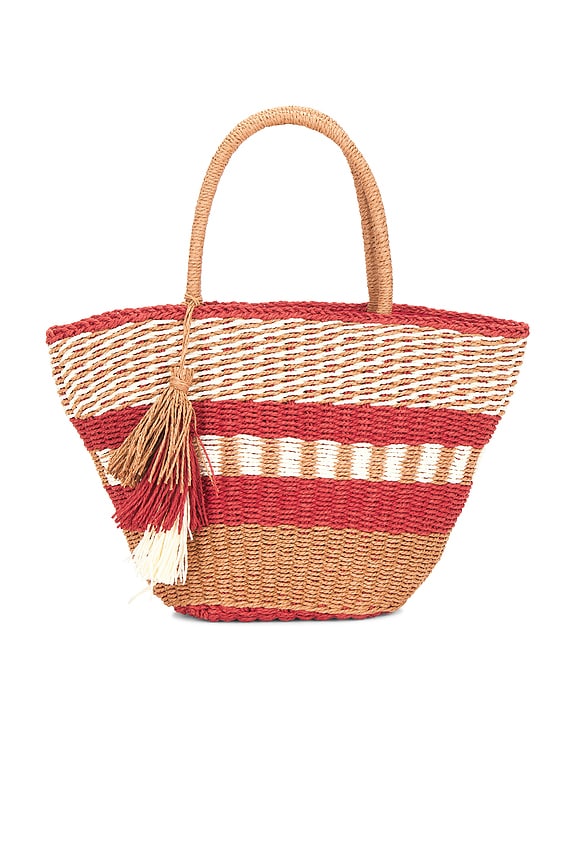 view 1 of 4 Mallorca Tote Bag in Red