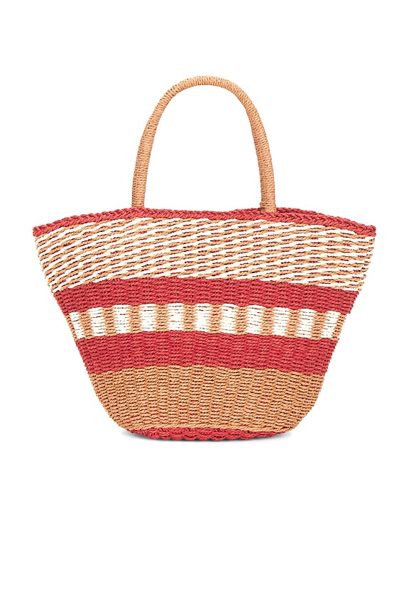 view 2 of 4 Mallorca Tote Bag in Red