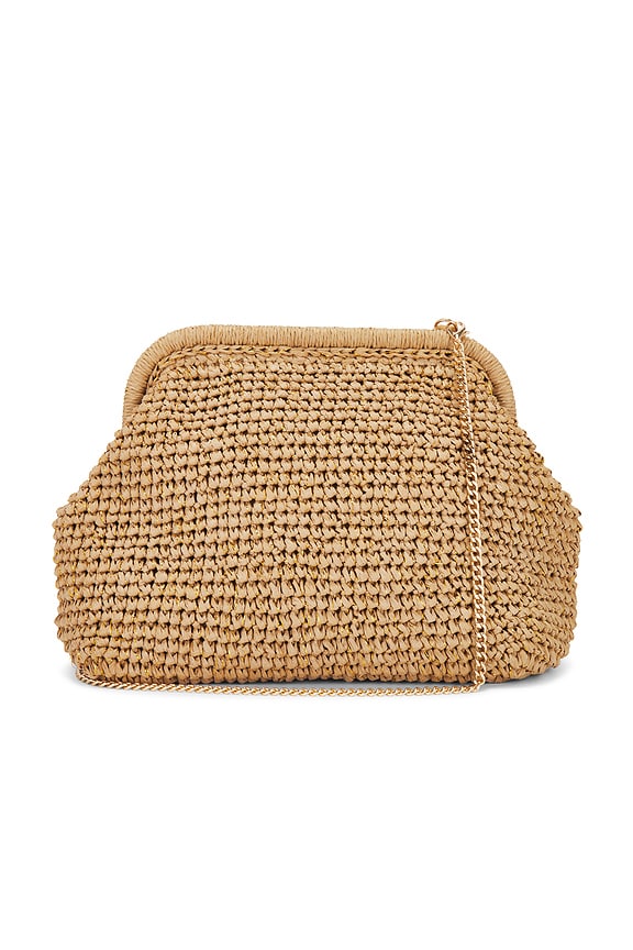 view 2 of 5 Karla Clutch in Natural & Gold