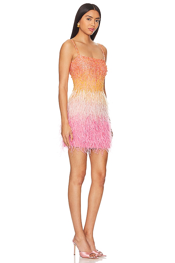 view 2 of 4 Cassie Mini Dress in Orange & Pink Ombre