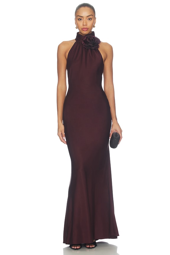 Satin Maxi Dress