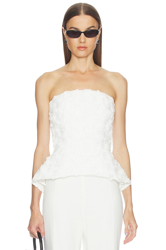 view 1 of 5 Phoebe White Top in White