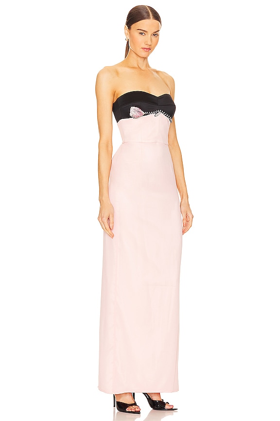 view 2 of 4 EDITH 가운 in Pink & Black