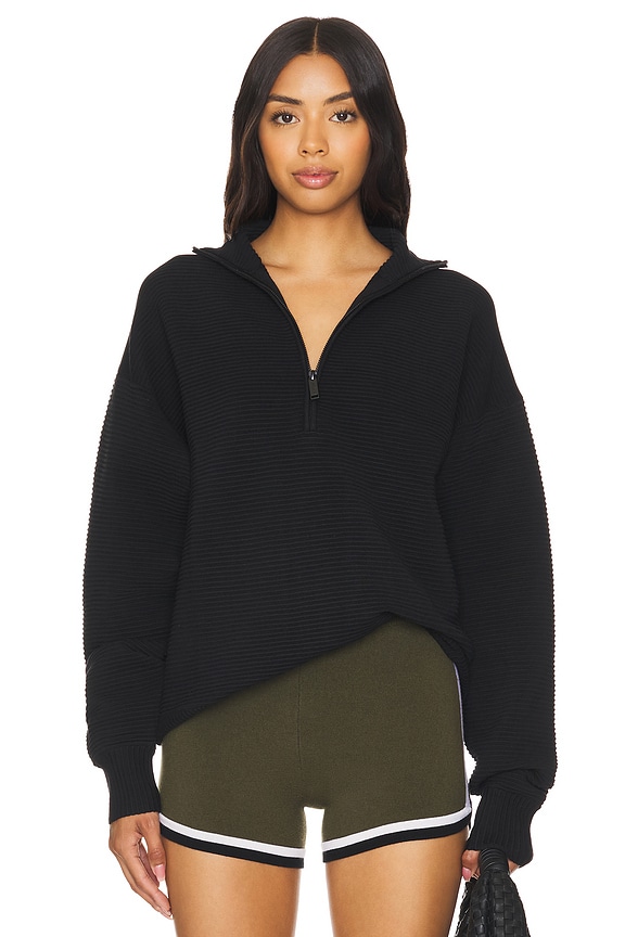 view 2 of 5 ジップフロントセーター in Black