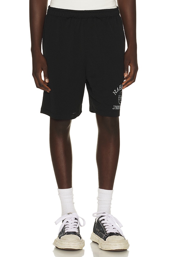 view 1 of 4 Varsity Baggy P.e Short in Black Mesh