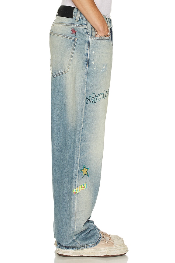 view 2 of 5 Bandaid Baggy Jeans in Light Wash
