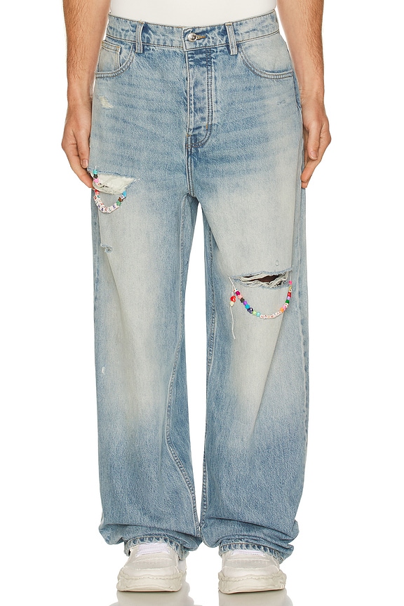 view 1 of 6 Friendship Baggy Jeans in Light Wash