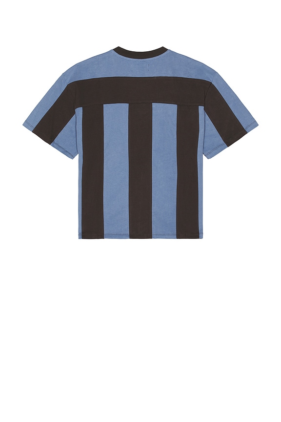 view 2 of 5 Soccer Jersey in Blue Ocean Stripe