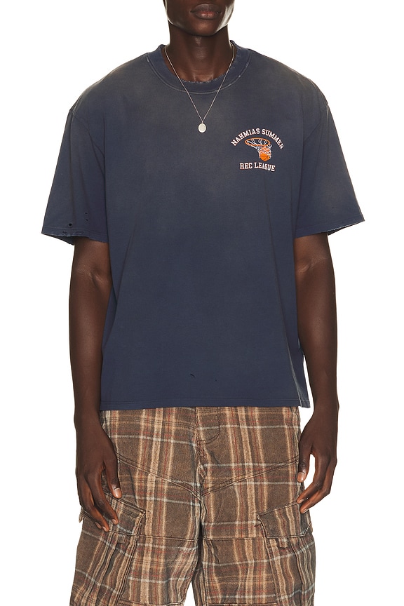 view 2 of 4 Rec League Boxy Tee in Navy