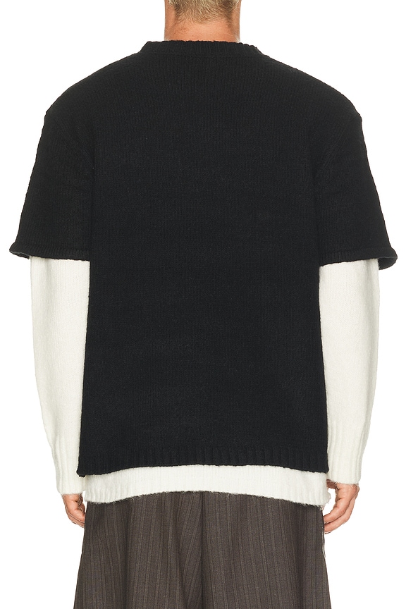 view 2 of 4 Layered Sweater in Black
