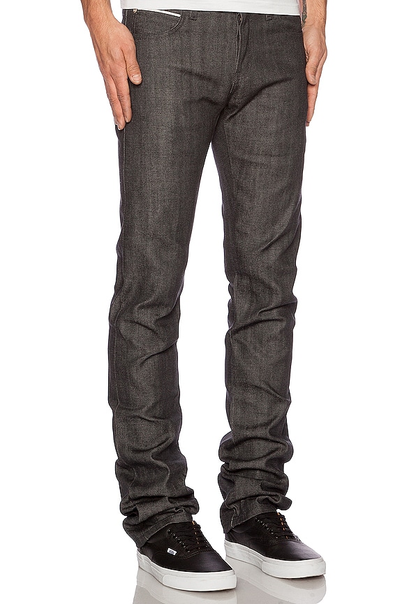 view 2 of 4 Skinny Guy Charcoal Selvedge in Charcoal