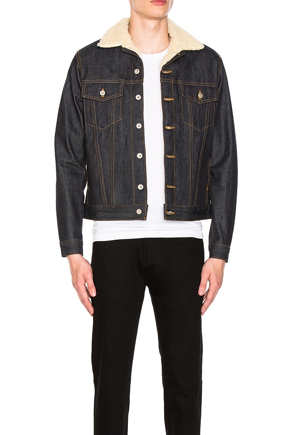 view 1 of 4 Sherpa Jacket Left Hand Twill in Indigo